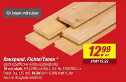 toom Baumarkt Rauspund, Fichte/Tanne Angebot