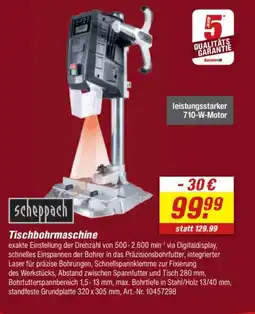 toom Baumarkt scheppach Tischbohrmaschine Angebot