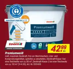 toom Baumarkt toom Premiumweiß Angebot