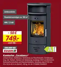 toom Baumarkt toom Kaminofen „Casablanca" Angebot