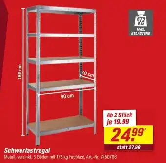 toom Baumarkt Schwerlastregal Angebot