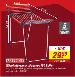 toom Baumarkt LEIFHEIT Wäschetrockner „Pegasus 180 Solid" Angebot