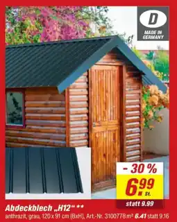 toom Baumarkt Abdeckblech,,H12" Angebot