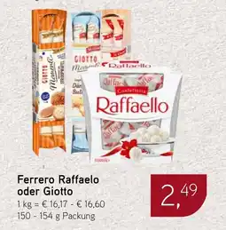 Dornseifer Ferrero Raffaelo oder Giotto Angebot