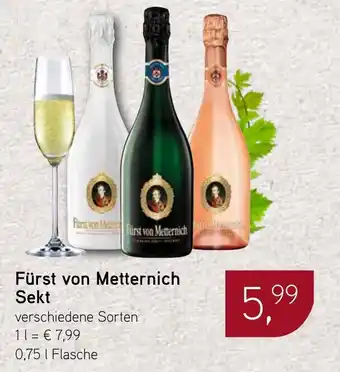Dornseifer Fürst von Metternich Sekt Angebot