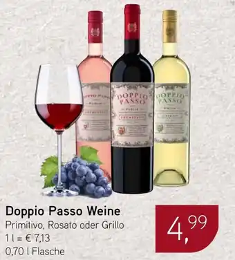 Dornseifer Doppio Passo Weine Primitivo, Rosato oder Grillo Angebot
