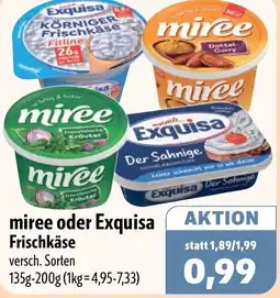 Aktiv Irma miree oder Exquisa Frischkäse Angebot