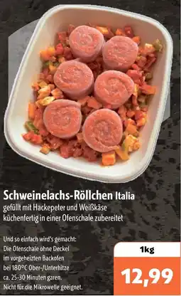 Aktiv Irma Schweinelachs-Röllchen Italia Angebot