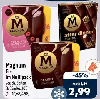 Aktiv Irma Magnum Eis im Multipack Angebot