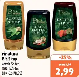 Aktiv Irma rinatura Bio Sirup Angebot