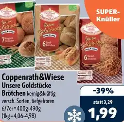 Aktiv Irma Coppenrath&Wiese Unsere Goldstücke Brötchen Angebot