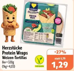 Aktiv Irma Herzstücke Protein Wraps Weizen-Tortillas Angebot