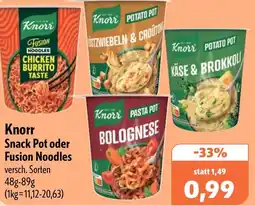 Aktiv Irma Knorr Snack Pot oder Fusion Noodles Angebot