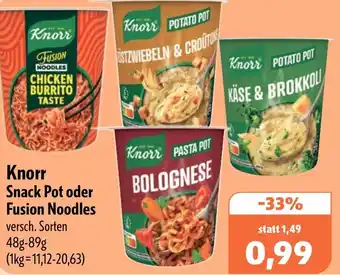 Aktiv Irma Knorr Snack Pot oder Fusion Noodles Angebot