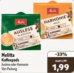 Aktiv Irma Melitta Kaffeepads Angebot