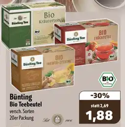 Aktiv Irma Bünting Bio Teebeutel Angebot