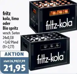 Aktiv Irma fritz kola, limo oder Bio spritz Angebot