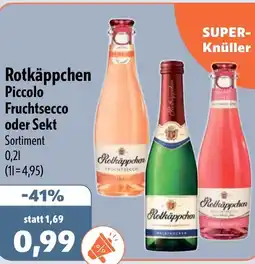 Aktiv Irma Rotkäppchen Piccolo Fruchtsecco oder Sekt Sortiment Angebot