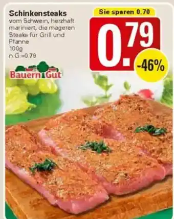 WEZ Bauern Gut Schinkensteaks Angebot