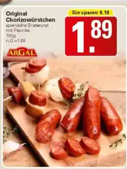 WEZ ARGAL Original Chorizowürstchen Angebot