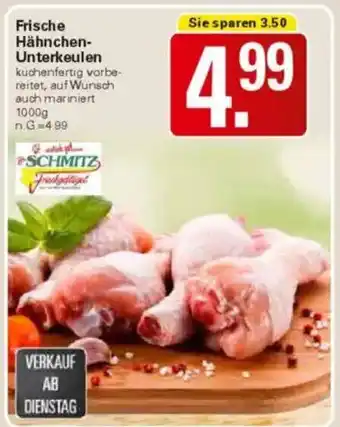 WEZ Schmitz Frische Hähnchen- Unterkeulen Angebot