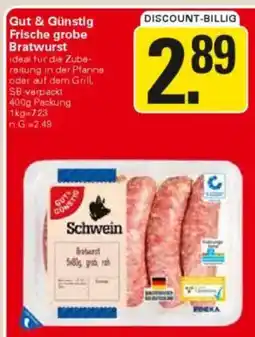 WEZ Gut & Günstig Frische grobe Bratwurst Angebot