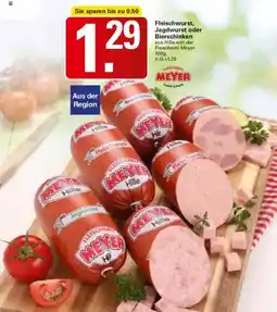 WEZ MEYER Fleischwurst, Jagdwurst oder Bierschinken Angebot