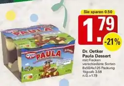 WEZ Dr. Oetker Paula Dessert mit Flecken Angebot
