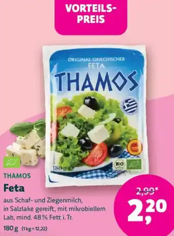 Biomarkt THAMOS Feta Angebot