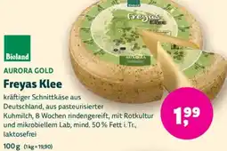 Biomarkt AURORA GOLD Freyas Klee Angebot