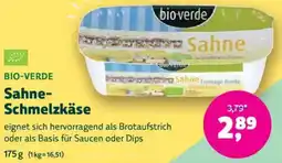 Biomarkt BIO-VERDE Sahne Schmelzkäse Angebot