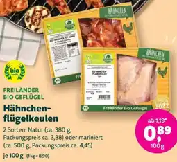 Biomarkt FREILÄNDER BIO GEFLÜGEL Hähnchenflügelkeulen Angebot