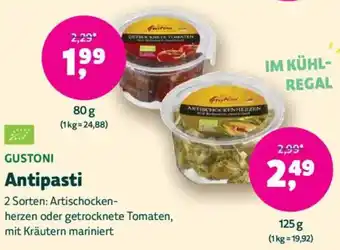 Biomarkt GUSTONI Antipasti Angebot