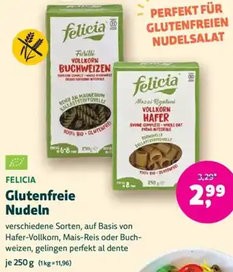 Biomarkt FELICIA Glutenfreie Nudeln Angebot