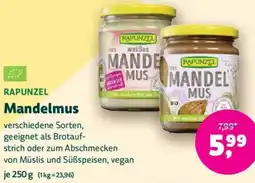 Biomarkt RAPUNZEL Mandelmus Angebot