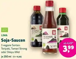 Biomarkt LIMA Soja-Saucen Angebot