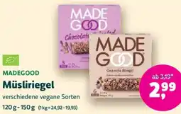 Biomarkt MADEGOOD Müsliriegel Angebot
