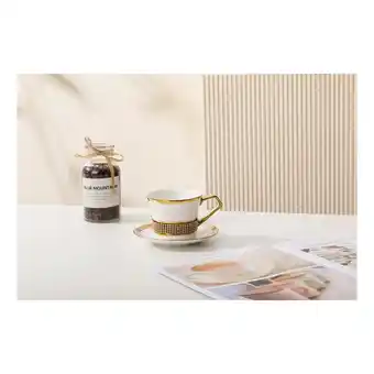 Netto Marken-Discount 12-Teilig Kaffeeset aus Porzellan 6x Kaffeetasse 6x Untertasse groß we Angebot