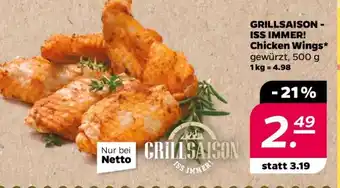 NETTO GRILLSAISON – ISS IMMER!* Chicken Wings Angebot