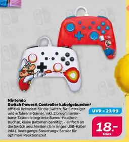 NETTO Nintendo Switch PowerA Controller kabelgebunden Angebot