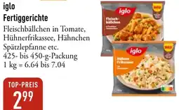 Galeria Markthalle iglo Fertiggerichte Angebot