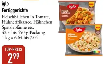 Galeria Markthalle iglo Fertiggerichte Angebot