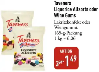 Galeria Markthalle Taveners Liquorice Allsorts oder Wine Gums Angebot