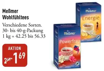 Galeria Markthalle Meẞmer Wohlfühltees Angebot