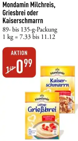 Galeria Markthalle Mondamin Milchreis, Griesbrei oder Kaiserschmarrn Angebot