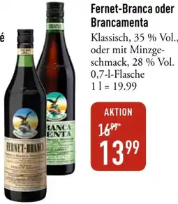 Galeria Markthalle Fernet-Branca oder Brancamenta Angebot