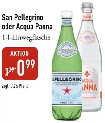 Galeria Markthalle San Pellegrino oder Acqua Panna Angebot