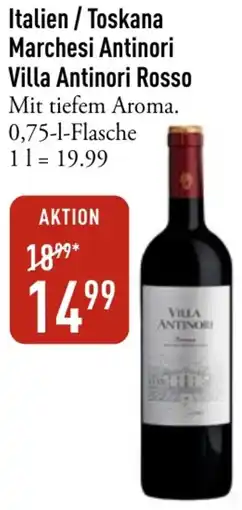 Galeria Markthalle Italien / Toskana Marchesi Antinori Villa Antinori Rosso Angebot