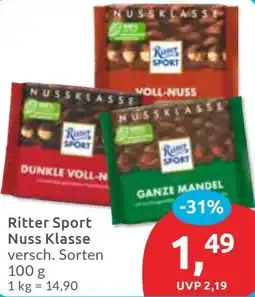 Budni Ritter Sport Nuss Klasse Angebot