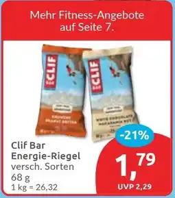 Budni Clif Bar Energie-Riegel Angebot